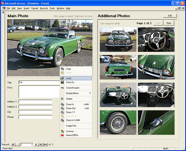 Click to view DBPix 2.0.3.2 screenshot